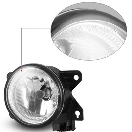 CPW OEM Fog Lights Fit For Honda [2016-2021 Civic][2018-2020 Fit][2019-2022 HR-V][2013-2015 Accord][2013-2016 CR-Z][2018-2020 Odyssey][2016-2018 Pilot][2017-2019 Ridgeline] Driver Side Fog Lamp Body