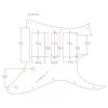 mLaval Guitar Parts Custom Guitar Pick Guard for Ibanez RG