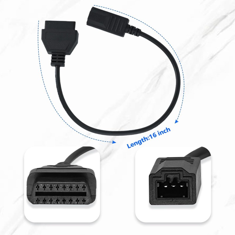 PARANNIC OBD1 to OBD2 Adapter Cable for Honda Vehicles OBD2