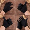 [LeTradeJP] Black Gloves Set of 3, Unisex, Suitable for Hospitality,