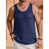 VOGSTART Men Hollow Out Tank Net Tops Summer Vest Solid