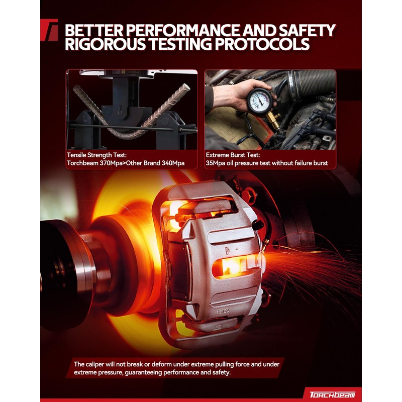 Torchbeam Front Brake Calipers Set for Toyota RAV4 2006-2018, Front