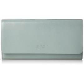 Margaret Howell Idea MHLW8JT1 Long Wallet, Benjamin Cowhide Leather, Non-Stitched, blue