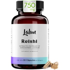 Reishi | Extracto Orgánico | Hongo Adaptogeno | Promueve el Descanso | Ayuda a Evitar el Insomnio | Equilibra el estrés mental y físico | 100% puro - 1 diaria | 30 Cápsulas de 750 mg