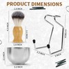 ÖkoStamm Shaving Brush and Bowl - Bamboo Shaving Brush for