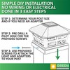 GreenLighting Mission Solar Post Cap Lights Fits 5x5 PCV/Vinyl Outdoor