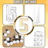 4ft Light up Number 5 White Numbers with Lights 5th
