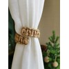 Braided Outdoor Curtain Tiebacks for Drapes, Rustic Curtain holdbacks 4