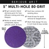 Serious Grit 5-Inch 80 Grit Ceramic Multi-Hole Hook & Loop