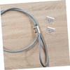 Operitacx Adjustable Iron Cable Wire Rope Clip 10pcs Double Hole