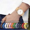 ULLCHRO Unisex Perlon Nylon Bracelet with Stainless Steel Silver Buckle,