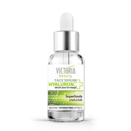 Victoria Beauty - Hyaluronic serum high dose, anti-ageing face serum with superfoods, hyaluronic acid and niacinamide provides plenty of moisture (1 x 20 ml)