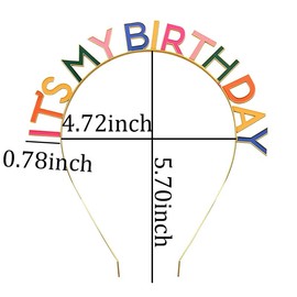 Happy Birthday Crown Gifts for Women Girls It's My Birthday Headbands for Daughter Granddaughter Birthday Gift for Sister Friends Birthday Hair Head Band for Women Birthday Party Accessries