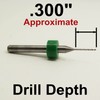 .025" #72 Carbide Drill Bits Fifty Pieces - 1/8" Shanks