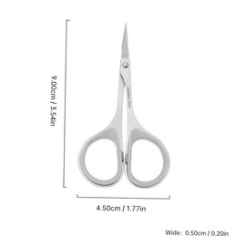 3Pcs Stainless Steel Grooming Scissors Set Precision Facial Hair Trimmers for Eyebrows Mustaches and Nose Hair Durable Lightweight and Portable for Daily Use