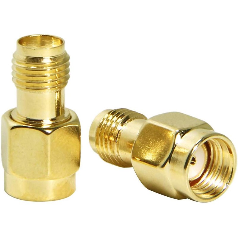 Greluma 3pcs SMA Female to RP-SMA Male RF Plug Adapter