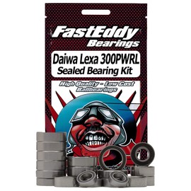 FastEddy Bearings Compatible with Daiwa Lexa 300PWRL Baitcaster Complete Fishing Reel Rubber Sealed Bearing Kit