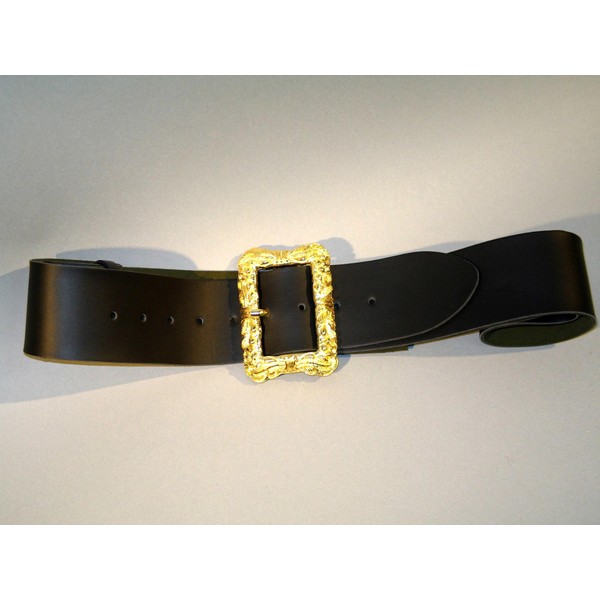 Black Belt, about 130 cm, superb buckle