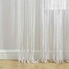 Lush Decor Boho Macrame Textured Cotton Window Curtain Panel, 40"