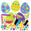 Baker Ross Easter Egg Foam Magnets for Crafts, Pack of
