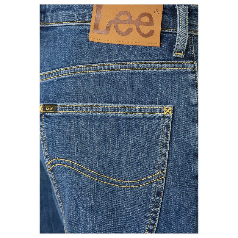 Lee Men's Straight Leg Jeans, Mid stonewash, 36W / 30L