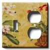 SnazzySwitch Orchids Decorative Combo Light Switch Outlet Cover - Single