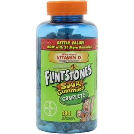 Flintstone Sour Gummies Size 180ct Flintstone Sour Gummies 180ct