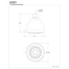 Kingston Brass KX651 Barcelona 3-1/4-Inch Round Jet Spray ABS Shower