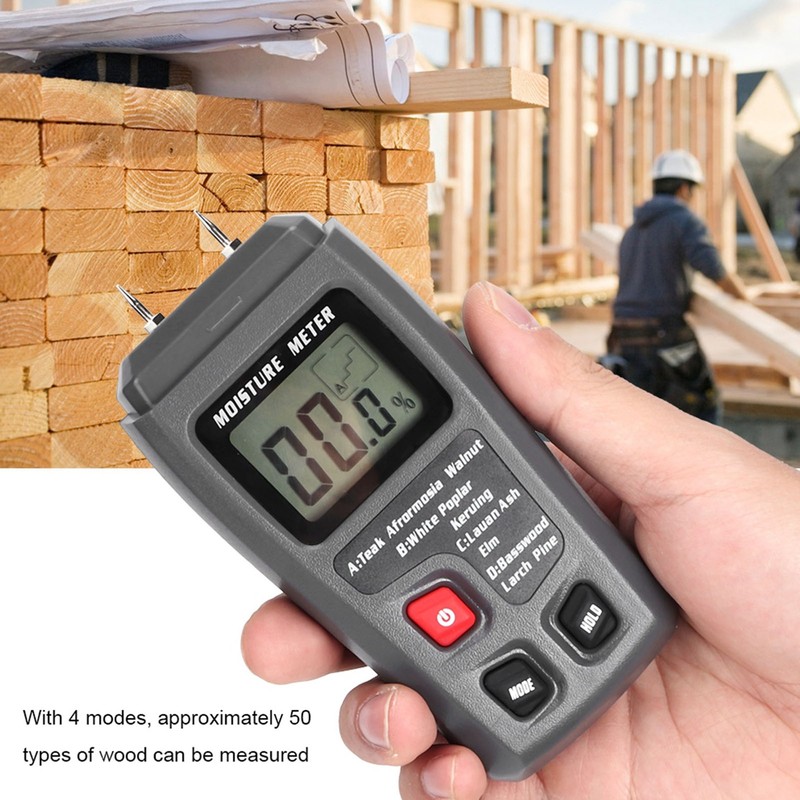Digital LCD Handhold Wood Moisture Meter Damp Detector Hygrometer Tester