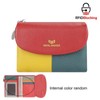Royal Bagger RFID Blocking Women's Short Wallet Genuine Leather Multi-card