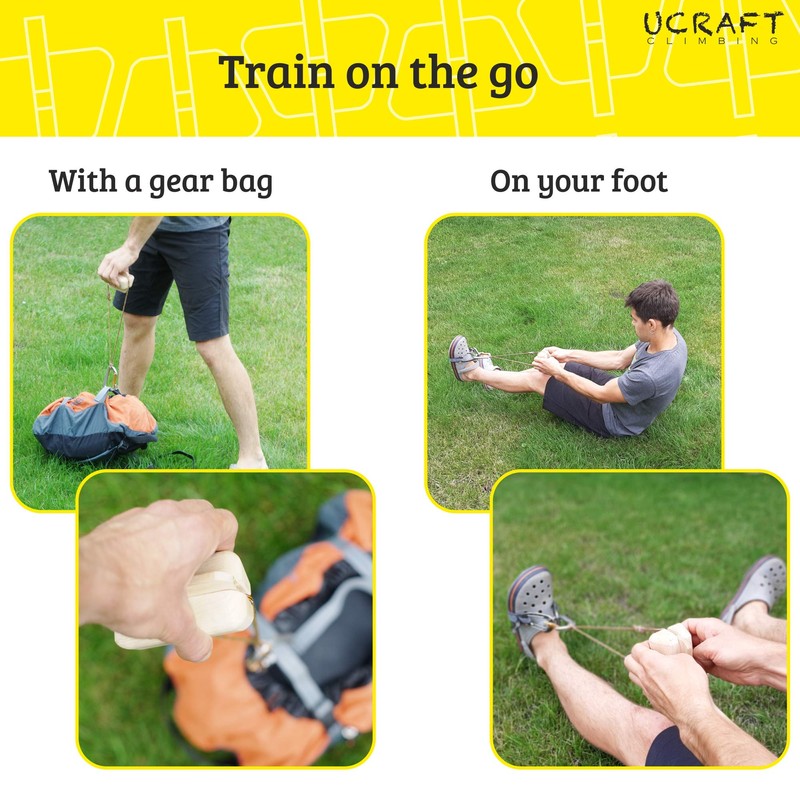 Ucraft Pocket-Sized Climbing Hangboard. Portable Fingerboard for Training and Warm-up