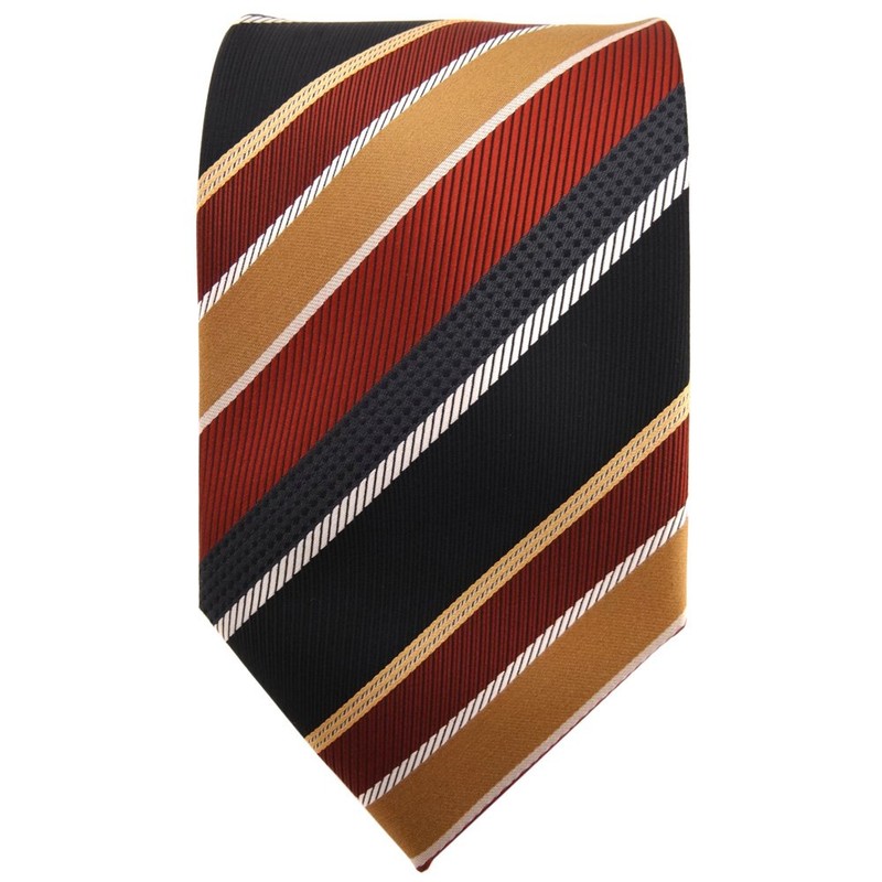 TigerTie Designer Tie in Patterned Stripes - 8 cm Binder