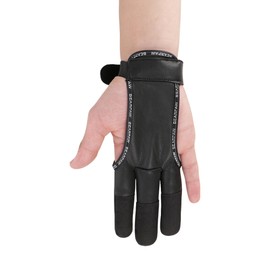 BEARPAW PRODUCTS Shooting Gloves Leather Archery Archery 3 Finger Gloves Archery Shooting Glove Right Hand Archery Left Hand Finger Protection Bow (S)