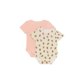 Bonds Baby Wonderbodies Short Sleeve Bodysuit, Print YDI (2 Pack), 2 (18-24 Months)