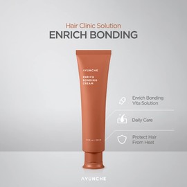 AYUNCHE Enrich Bonding Hair Cream 5.0 fl. oz. [For Dry & Damaged Hair] | Hair Bonding Technology | Intensive Damage Repair | Hydration & Anti-Frizz | Up to 450°F Heat Protection | Korea Salon Brand
