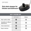 Sink Stopper 1.75" - Bathtub Drain Plug with Chain -