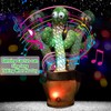 Dancing Cactus Electronic Talking Plush Toy with Lighting, Singing Cactus