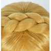 Linfairy Womens Long Blonde Wig Halloween Cosplay Wigs with 2