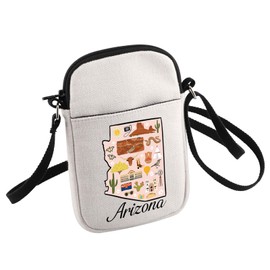 HOLLP Arizona Lover Crossbody Bag Arizona Souvenir Gift Arizona Travel Small Sling Bag Gift From Arizona Lover (Arizona)