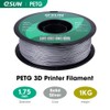 eSUN 3D 1.75mm Solid Silver PETG 3D Printer Filament 1KG