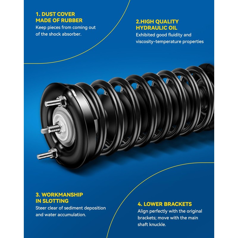 PHILTOP Front Struts for DTS 2006-2011, Lucerne 2006-2011, Shock Absorber