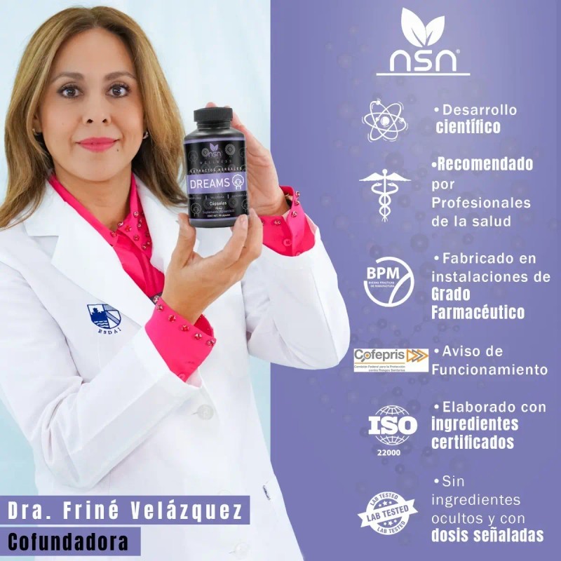Suplemento Pasiflora Valeriana Teanina Nsn Cápsulas Sabor