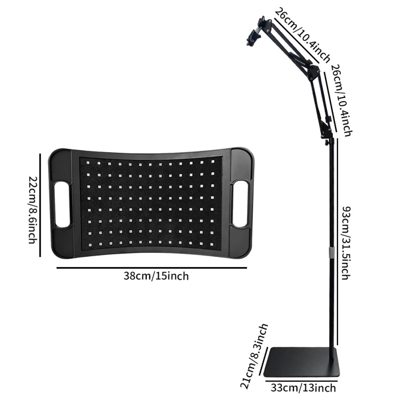 Red Infrared Light Therapy Panel 660nm 850nm Dual Wavelength Adjustable