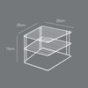 Metaltex 'Palio' 2-Tier Corner Shelf, Polytherm Copper, 25 x 25