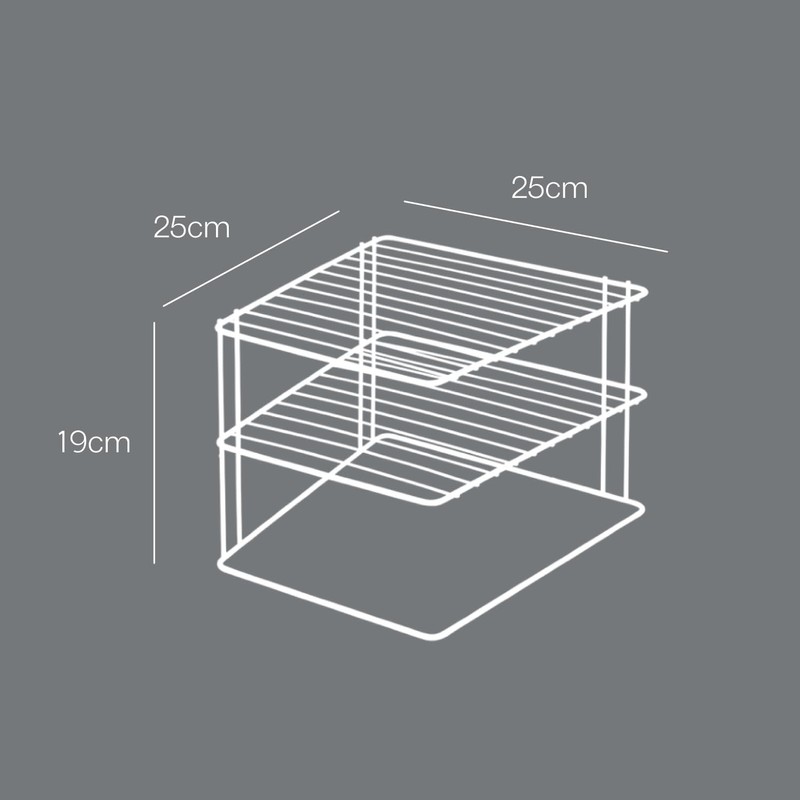 Metaltex 'Palio' 2-Tier Corner Shelf, Polytherm Copper, 25 x 25