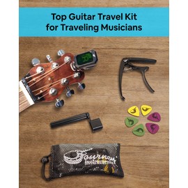 Journey Instruments Guitar Travel Kit – KIT-001 Traveling Guitar Kit – Carry-on Guitar Kit for Traveling & Gigging Musicians