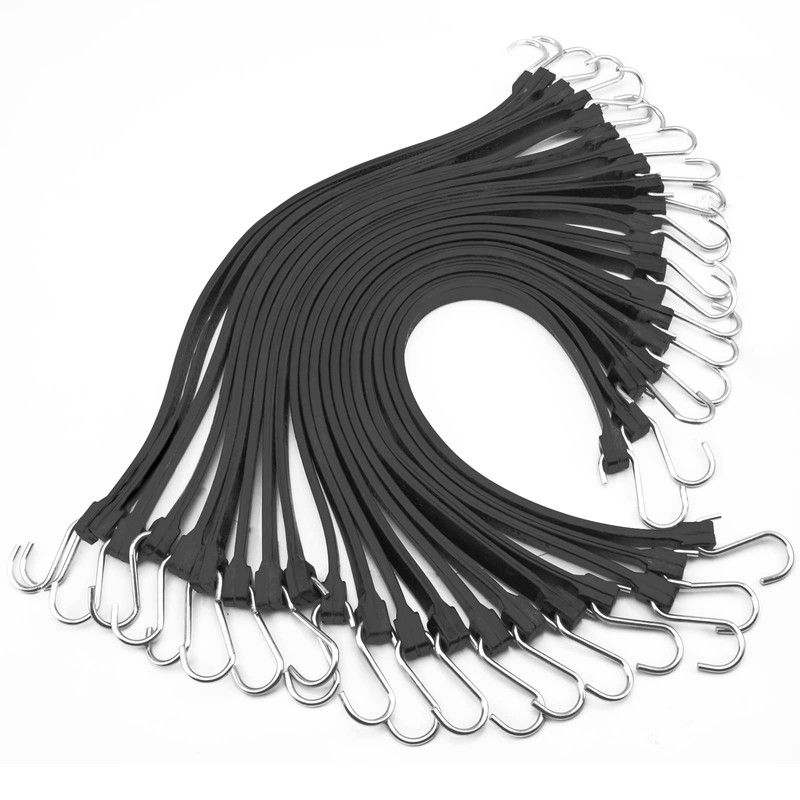 XSTRAP STANDARD 20 Pack 15'' Adjustable Rubber Tarp Straps, EPDM