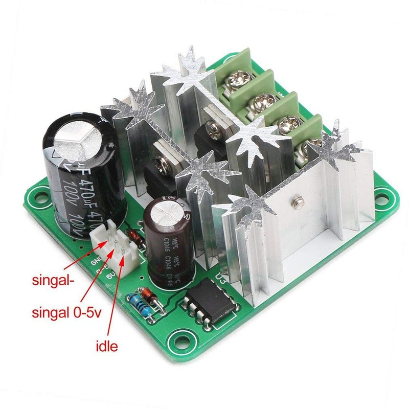 Hailege 6V-90V 15A DC Motor Speed Control 16KHZ PWM Controller