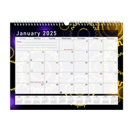 2025 Monthly Spiral-Bound Wall/Desk Calendar - 12 Months Desktop/Wall Blotter Calendar/Planner - (Edition #09)