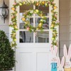 Gudegou 6FT Easter Garland for Mantle, Spring Garland with Eggs